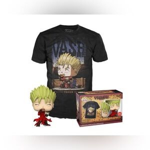 Funko Pop Tees & Vinyl Figure Set Trigun Brand New